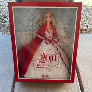 Barbie 2010 Holiday Doll in Red and White Gown